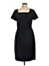 Ann Taylor Solid Black Casual Dress Size 10 - photo 1