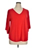 New Directions Red 3/4 Sleeve Top Size XL - photo 1