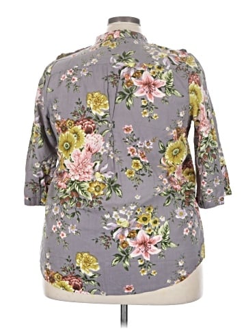 Denim 24/7 3/4 Sleeve Button-Down Shirt (view 2)