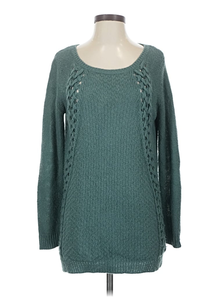 Pre-owned Evolution By Cyrus Pullover Sweater In Teal
