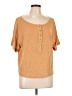 Old Navy 100% Cotton Tan Short Sleeve Top Size L - photo 1