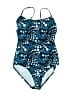 Catalina Print Blue One Piece Swimsuit Size 8 - photo 1