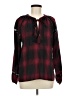 Knox Rose Burgundy Long Sleeve Blouse Size M - photo 1