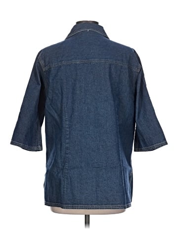 Duo Maternity 3/4 Sleeve Button-Down Shirt (view 2)