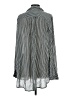 FP One Stripes Silver Long Sleeve Blouse Size XS - photo 2