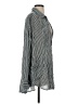 FP One Stripes Silver Long Sleeve Blouse Size XS - photo 4