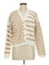 Blue Rain Checkered-gingham Ivory Cardigan Size M - photo 1