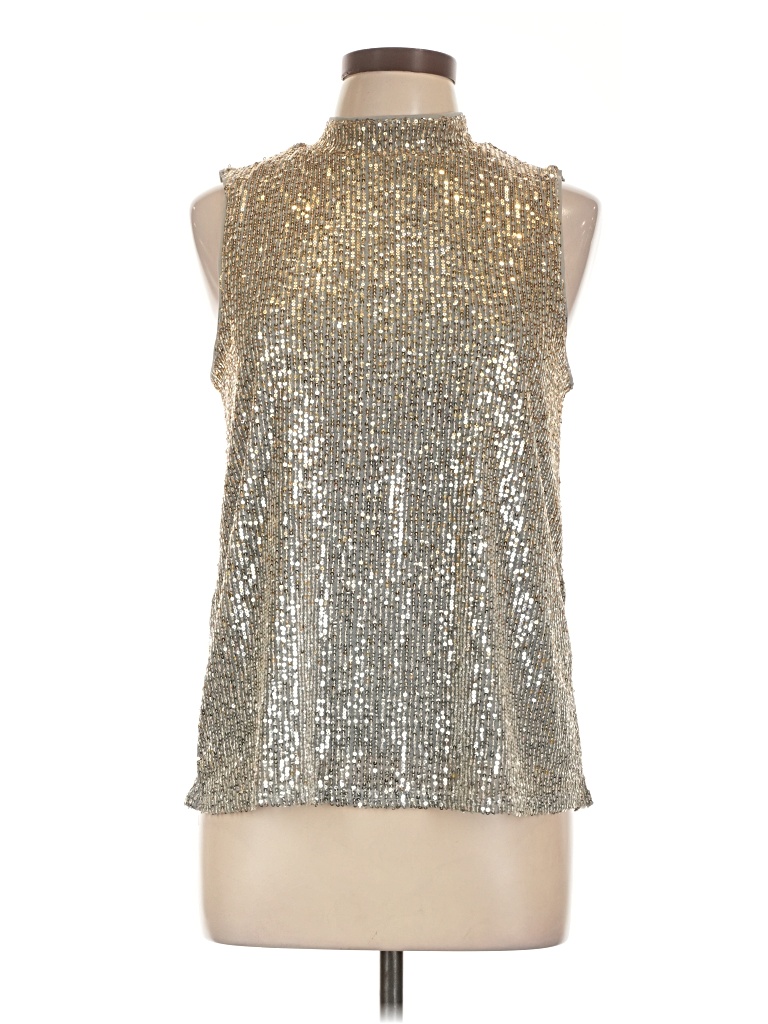 Pre-owned Cupio Sleeveless Blouse In Silver