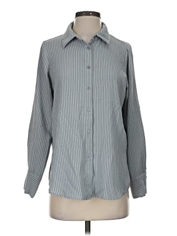 Adrianna Papell Long Sleeve Button-Down Shirt (view 1)