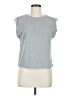 Truself 100% Cotton Gray Short Sleeve Top Size M - photo 1