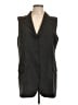 Faconnable Black Sleeveless Button-Down Shirt Size 12 - photo 1