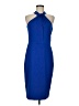 Taylor Solid Blue Cocktail Dress Size 8 - photo 1