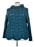 Catherines 100% Acrylic Teal Long Sleeve Top Size 3X - photo 1