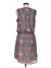Gap 100% Polyester Paisley Gray Casual Dress Size M (tall) - photo 2