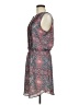 Gap 100% Polyester Paisley Gray Casual Dress Size M (tall) - photo 5