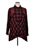 Westbound 100% Rayon Plaid Red Long Sleeve Button-Down Shirt Size 2X - photo 1