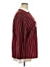 Unbranded Burgundy Long Sleeve Blouse Size XXL - photo 4