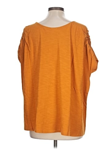 LOGO by Lori Goldstein Short Sleeve Top (view 2)