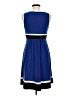 Chaps Color Block Blue Casual Dress Size M - photo 2