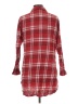 Metropolitan 100% Cotton Plaid Red Long Sleeve Button-Down Shirt Size L - photo 2