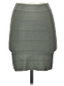 Bebe Solid Gray Casual Skirt Size S - photo 1