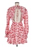 Double Crazy 100% Polyester Floral Red Cocktail Dress Size M - photo 2