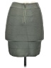 Bebe Solid Gray Casual Skirt Size S - photo 2