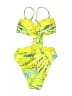 Splendid Print Yellow One Piece Swimsuit Size S - photo 2