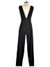4SI3NNA 100% Polyester Solid Black Jumpsuit Size S - photo 2