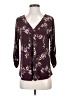 Beacon Burgundy 3/4 Sleeve Blouse Size S - photo 1