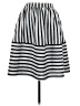 Express 100% Polyester Stripes Silver Casual Skirt Size 6 - photo 1
