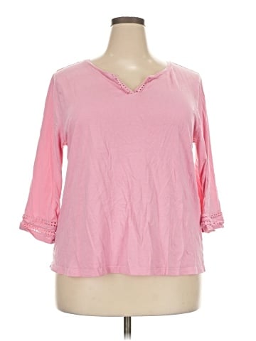 Karen Scott 3/4 Sleeve T-Shirt (view 1)