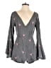 Judith March Hearts Gray Romper Size M - photo 1