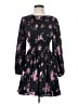 Leith 100% Polyester Floral Black Casual Dress Size XXS - photo 1
