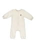 Calvin Klein Ivory Long Sleeve Onesie Size 0-3 mo - photo 1