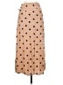 MNG Polka Dots Tan Casual Skirt Size XS - photo 2