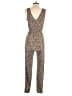 Timing Animal Print Brown Jumpsuit Size M - photo 2