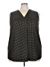 RACHEL Rachel Roy Black Sleeveless Blouse Size 3X - photo 1