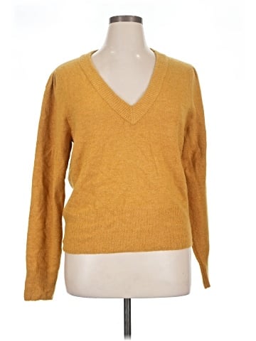 Madewell Westgate V-Neck Sweater in Coziest Yarn (view 1)