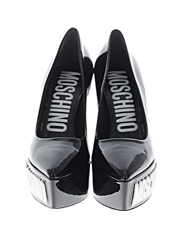 Moschino Patent Leather Platform Pumps (view 2)