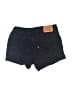 Levi's Solid Black Denim Shorts Size 10 - photo 2