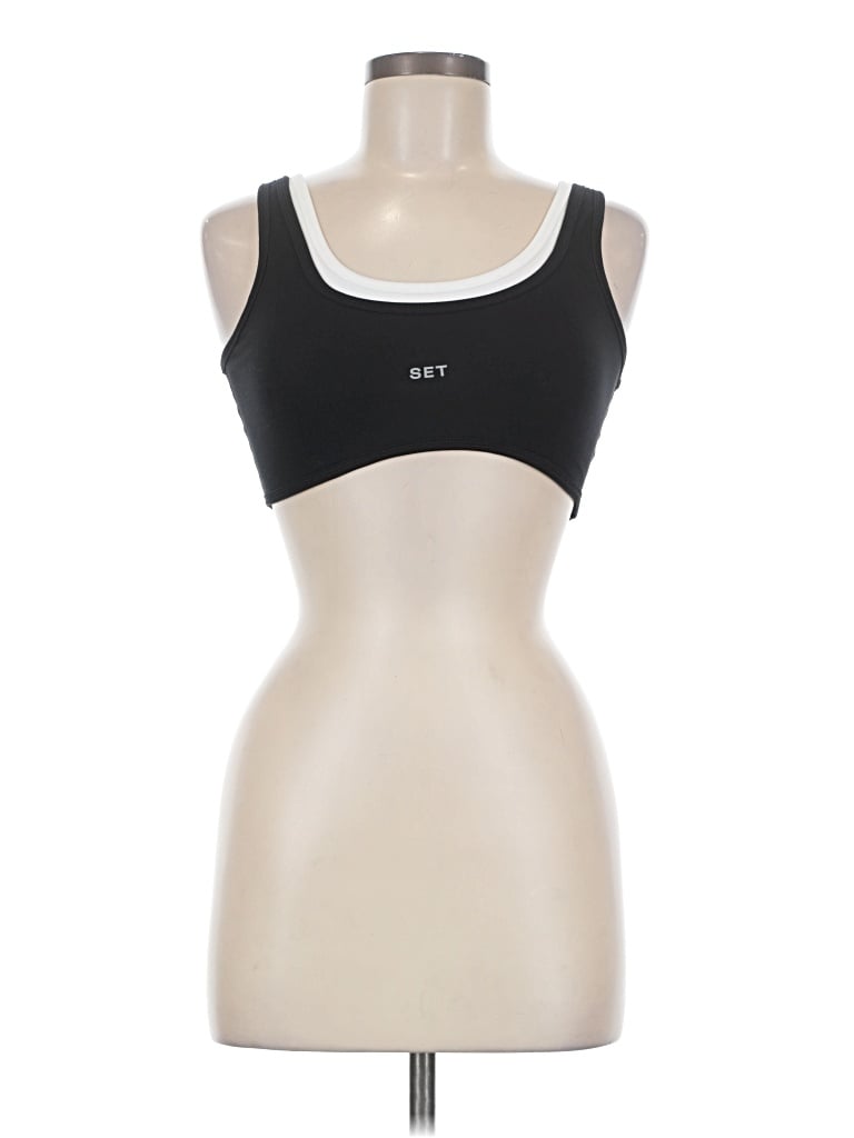 Pre-owned Set Active Sports Bra In Black