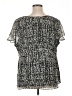 Lane Bryant Outlet 100% Polyester Black Short Sleeve Blouse Size 18 - 20 Plus - photo 2