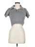 Kimchi Blue Gray Short Sleeve Turtleneck Size M - photo 1