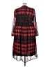 Ulla Popken 100% Polyester Hearts Red Casual Dress Size 20 - 22 - photo 2