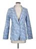 Ann Taylor LOFT Print Blue Blazer Size 4 - photo 1