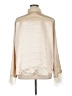 Ellison 100% Polyester Metallic Ivory Long Sleeve Blouse Size 2X-3XL - photo 2