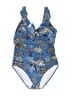 Persona Print Blue One Piece Swimsuit Size 14 (23) - photo 1