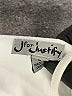 J for Justify 100% Polyester Stripes Black Ivory Jumpsuit Size L - photo 4