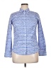 Talbots Print Blue Long Sleeve Button-Down Shirt Size 8 - photo 1